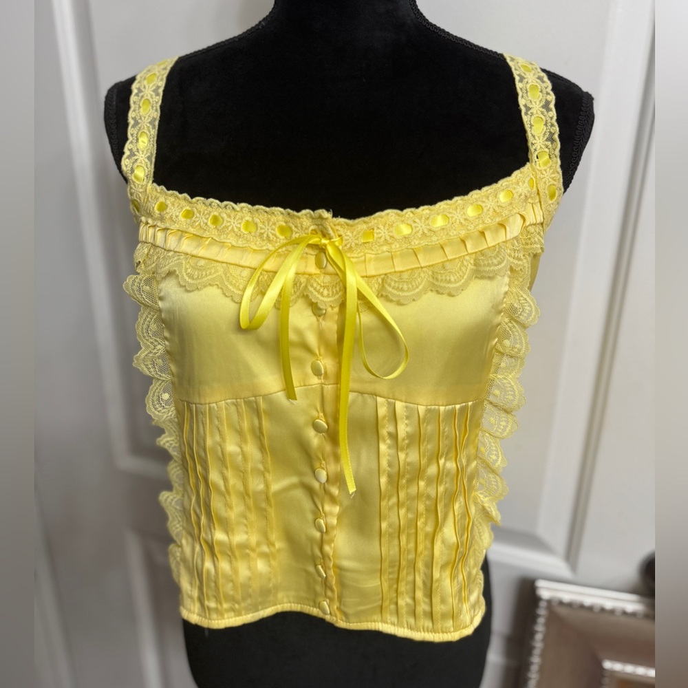 Sugar Thrillz X Doll Kill Satin and Lace tank top XL